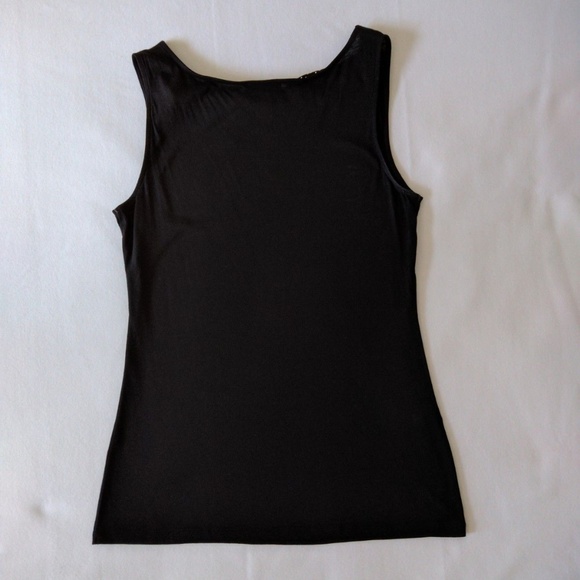 EXPRESS Black Cowl Draped Studded Sleeveless Top M - Picture 2 of 7